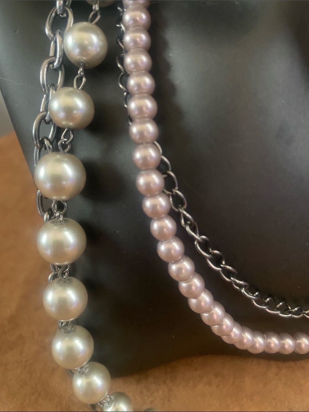 Multi-strand freshwater baroque pearls, Delicate White Teardrop Pendant Necklace - Picture 10 of 11